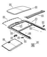 5183208AA - Body Sheet Metal Except Doors: Velcro Strip for Mopar Image