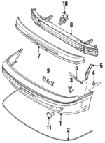 57780AA010 - : Molding for Subaru Image