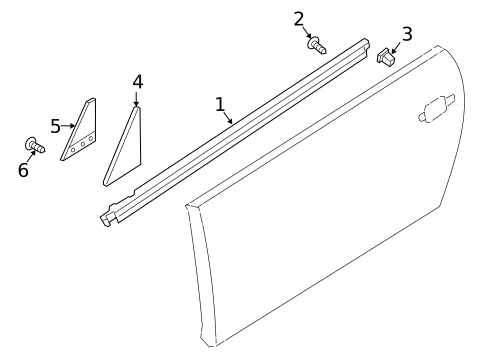Exterior Trim - Door for 2017 Audi TTS Quattro #0