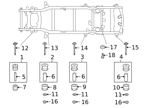 Frame & Components for 2020 Lexus GX460 #1