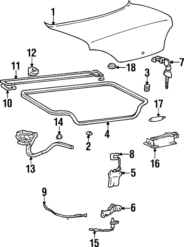 6920029532 - : Deck Lid for Hyundai Image