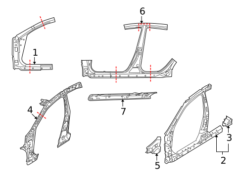 Center Pillar & Rocker for 2009 Mazda 6 #0