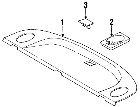 Interior Trim - Rear Body for 1990 Dodge Monaco #0