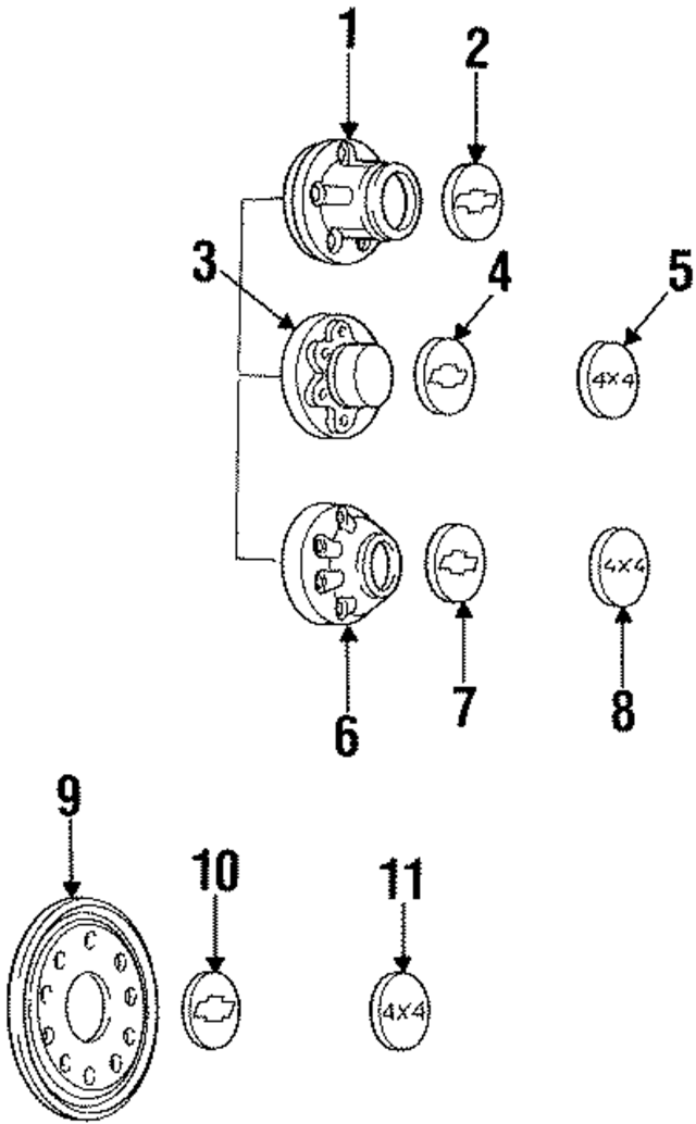 15545390 - Suspension: Wheel Cover for GM Image
