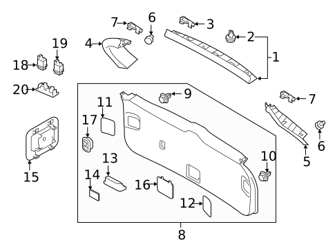 Interior Trim for 2021 Subaru Forester #0