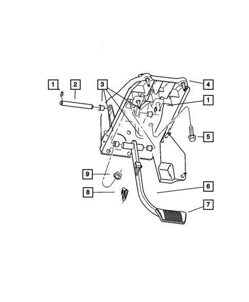 Brake Pedals for 2006 Dodge Durango #1