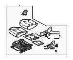 88100M7590B5D - Body: Cushion Assembly for Kia Image