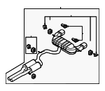 8S0253181BG - : Rear Muffler for Audi: TT RS Quattro Image