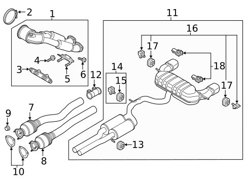 Exhaust Components for 2020 Audi TT RS Quattro #0
