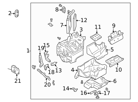 HVAC Case for 1999 Suzuki Grand Vitara #0