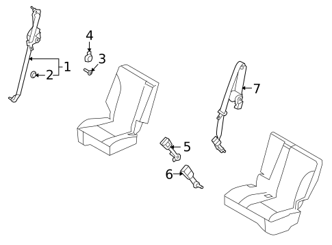 Seat Belt for 2009 Lincoln MKX #0
