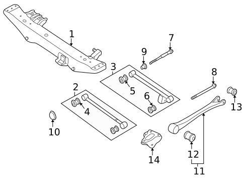 Rear Suspension for 1994 Subaru Impreza #2