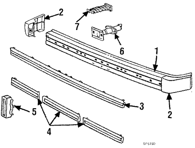 4194270 - Body: Bumper for Mopar Image