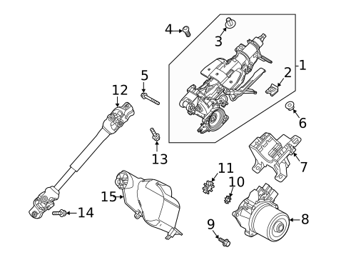 Steering Column Assembly for 2023 Mazda MX-30 EV #0