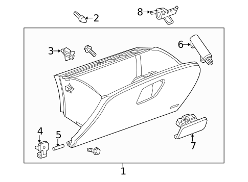 Glove Box for 2022 Chevrolet Trax #0