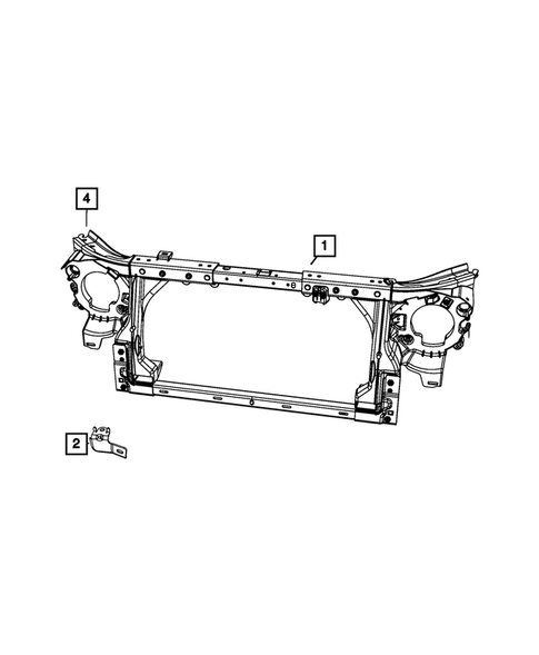 Radiator and Related Parts; Charge Air Cooler for 2009 Jeep Wrangler #1