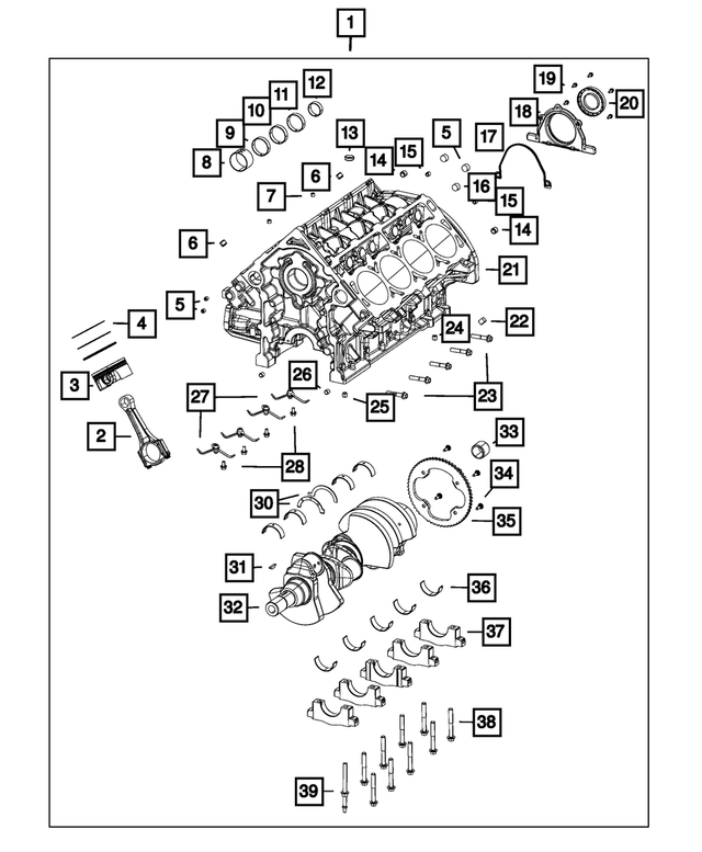 6036307AA - Engine: Pipe Plug for Mopar Image image