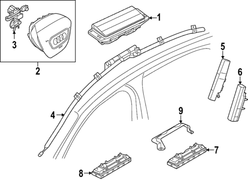 Air Bag Components for 2021 Audi RS7 Sportback #0