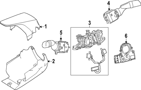 Shroud, Switches & Levers for 2024 Subaru Solterra #0