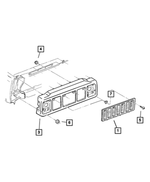 5EM65SG8 - Cooling: Radiator Grille for Mopar Image