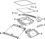 6ML67TX7AD - Body: Scuff Plate for Mopar Image