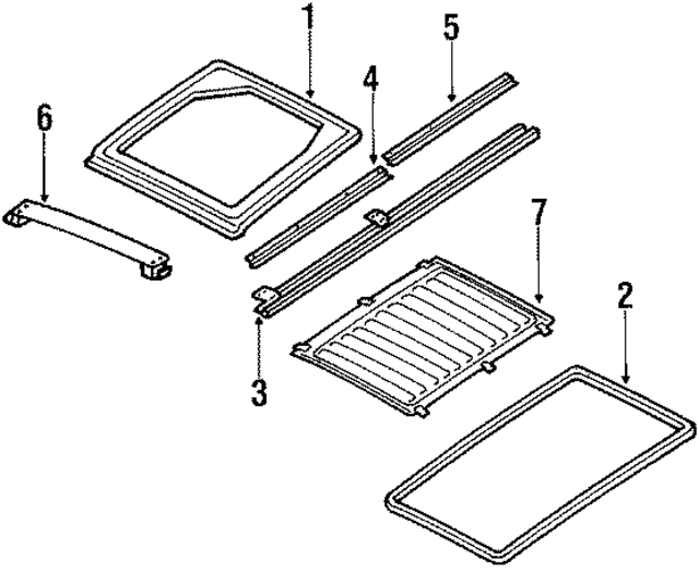 7363017C00 - : Weatherstrip for Nissan Image