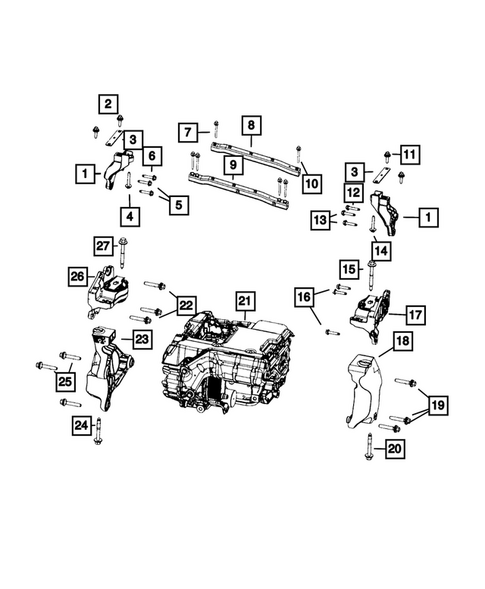 Motor Mounts for 2024 Dodge Charger Daytona #0