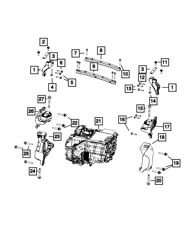 6513123AA - : Hex Head Screw And Coned Washer for Mopar Image