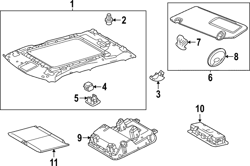 2022-2025 Toyota Sun-Visor Cover 74317-08030-C0 | Toyota Parts Express
