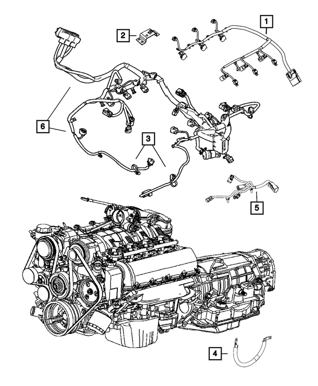 5148104AA - Electrical: Engine Wiring Bracket for Mopar Image image