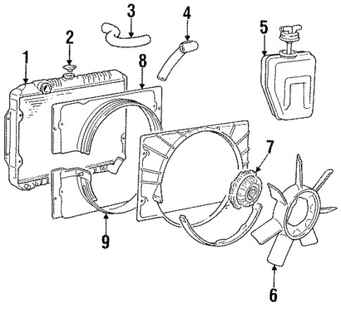 Cooling Fan for 1993 Dodge Ram 50 #0