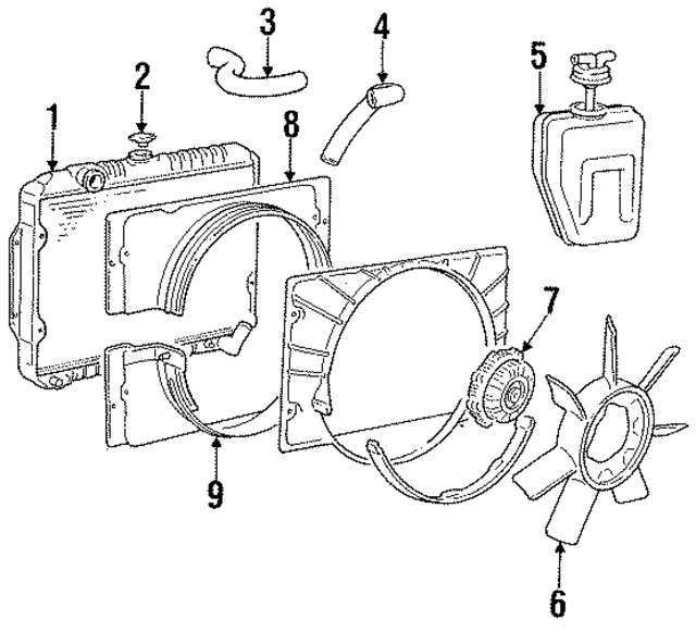 MB221769 - Cooling System: Lower Hose for Mopar Image