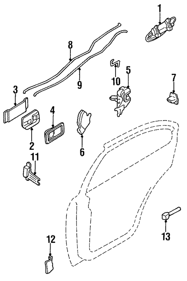 H067065F00 - : Handle, Inside for Nissan Image