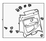 5C3867044 - Body: Quarter Trim Panel for Volkswagen: Beetle Image
