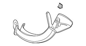 84824676 - : Black Driver Side Rear Compartment Lid Hinge Cover for GM Image