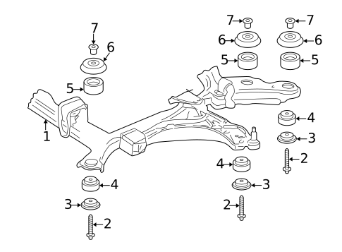 Suspension Mounting for 2004 Cadillac Seville #0