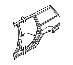 3B9809838B - Body: Rear Section for Volkswagen: Passat Image