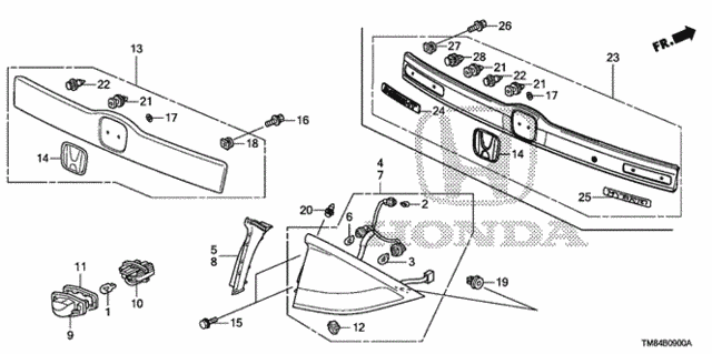 Taillight - License Light for 2010 Honda Insight #0