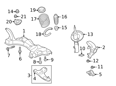 Shocks & Struts for 2011 Ford Focus #1