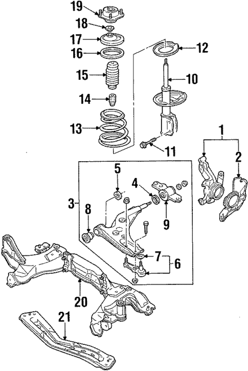 Suspension Components for 1997 Mercury Tracer #0