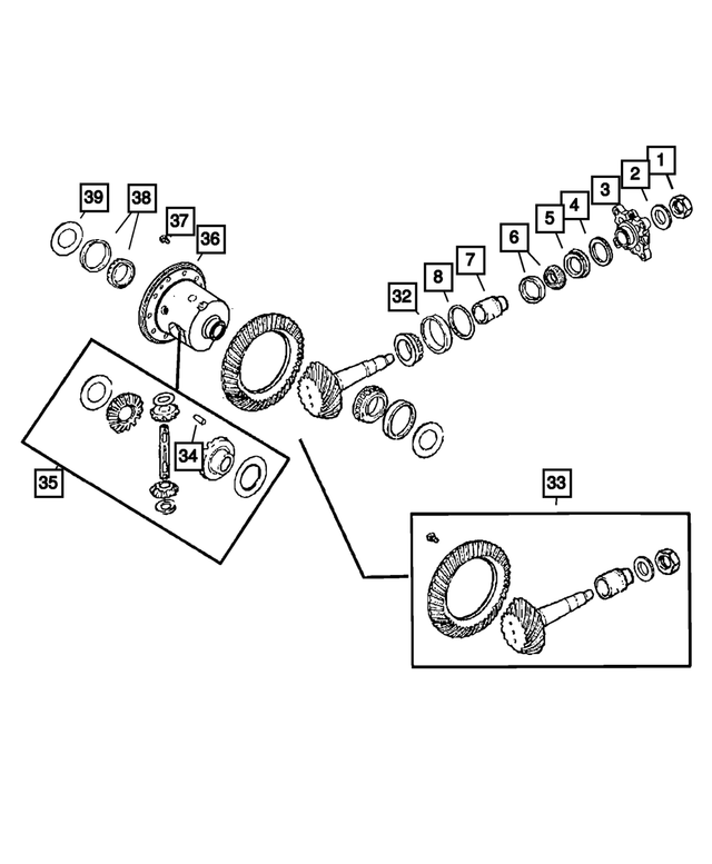 1791563 - Rear Axle; Dana 226 MM; Differential and Drive Line: Differential Shaft Pin for Mopar Image