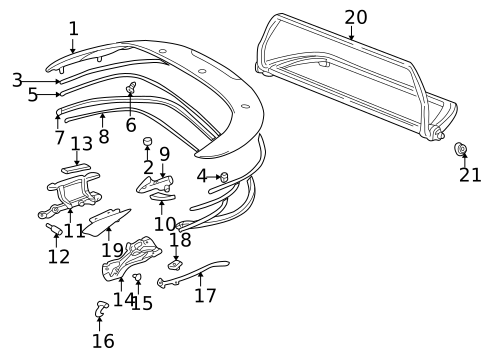 Stowage Compartment for 1999 Porsche 911 #0