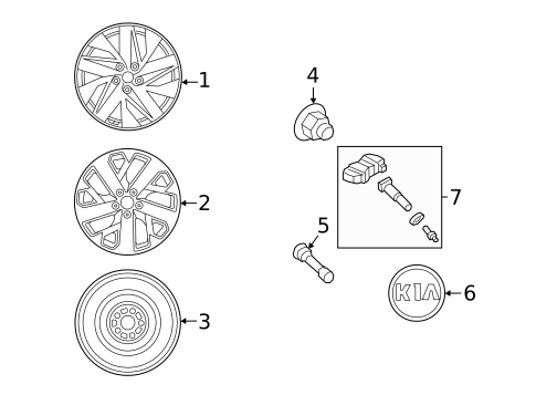 Wheels for 2024 Kia Sorento #3