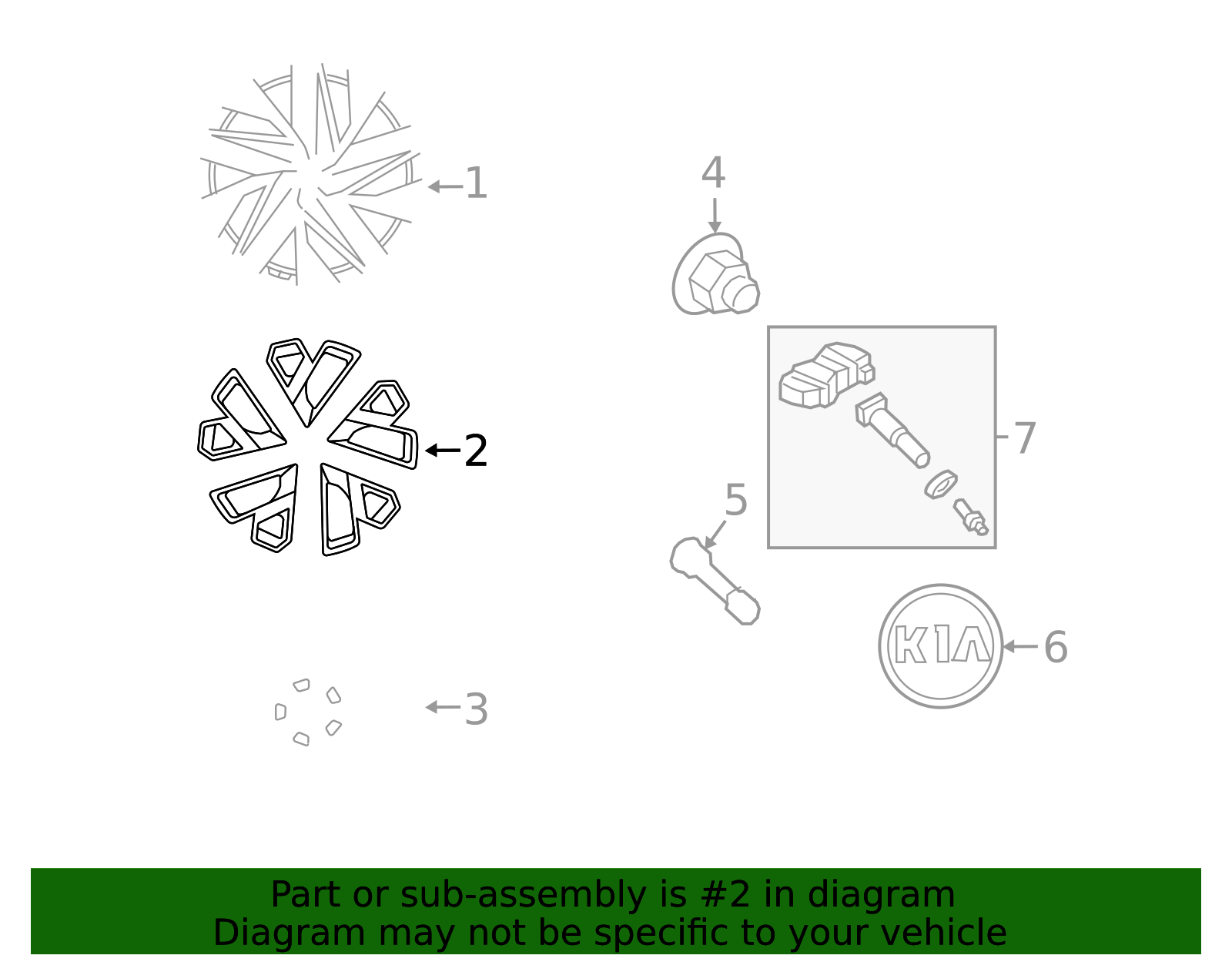 52910-R5230 - Wheel, Alloy 2021-2023 Kia Sorento | Genuine Kia Parts