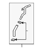 25443A8000 - : Front Hose for Kia Image