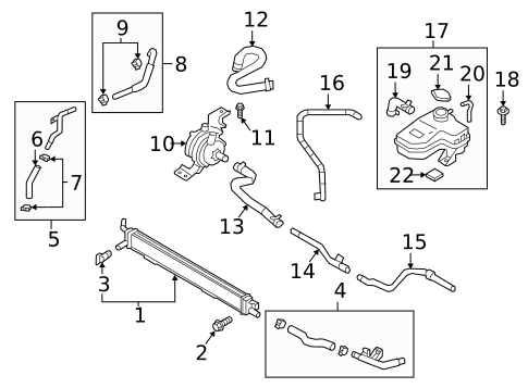 Inverter Cooling Components for 2018 Kia Optima #0