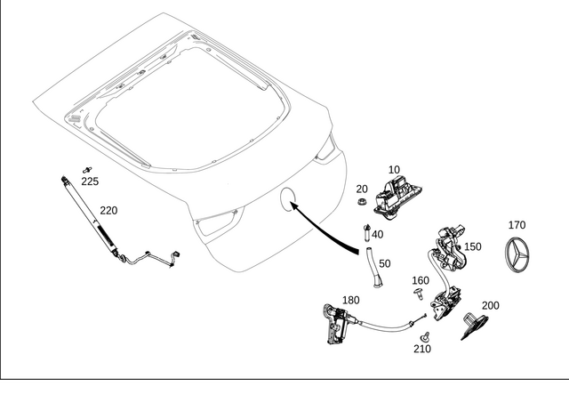 9930200 - Rear-End Door: Ball Pin for Mercedes-Benz Image image