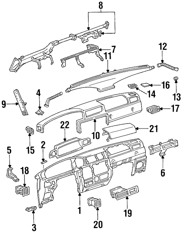 5595914010 - : Defroster Duct Hole Cover for Lexus Image