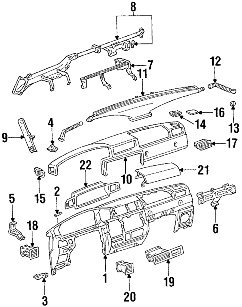 Instrument Panel for 1996 Lexus LX450 #0