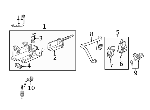 Emission Components for 2015 GMC Terrain #0